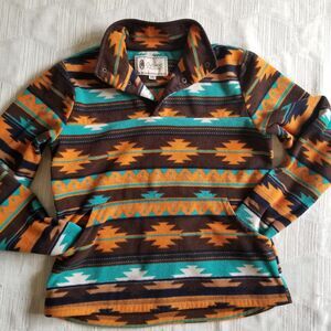 Outback Trading Company Sedona Henley Aztec Fleece Pullover Women's Medium